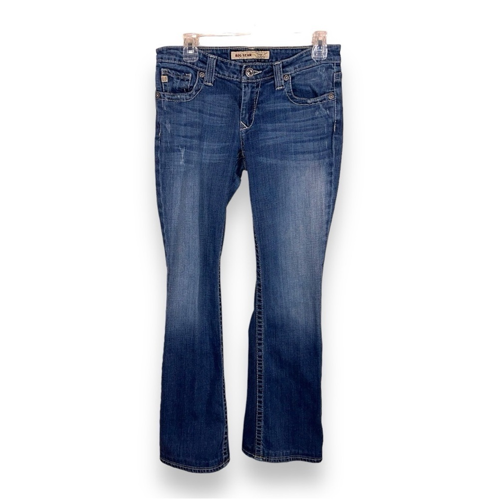 SIZE 28L BIG STAR BOOTCUT JEAN BLUE STRETCH DENIM WESTERN